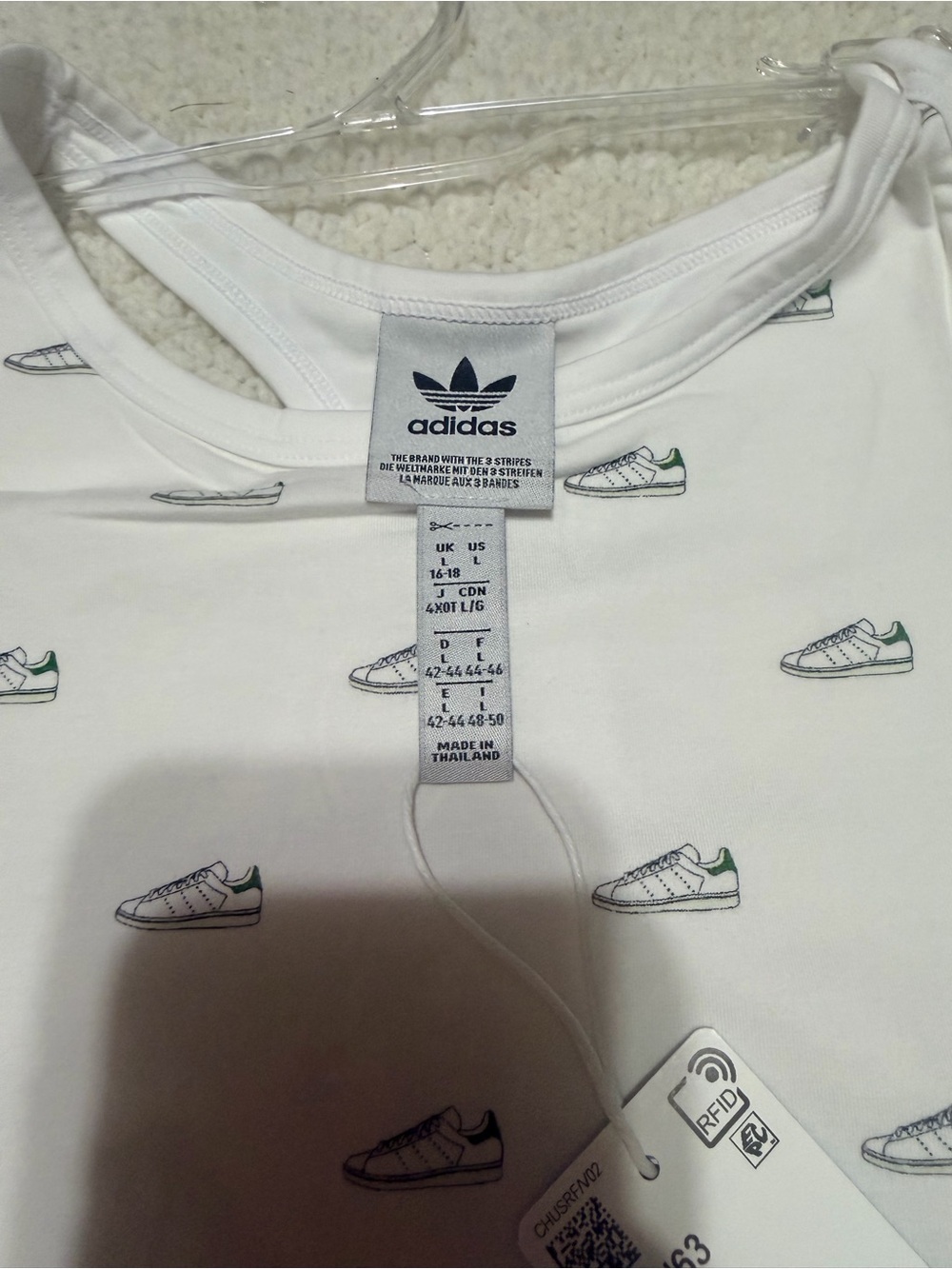 adidas White Tank Bodysuit with Green Heel Accents - Picture 2 of 5
